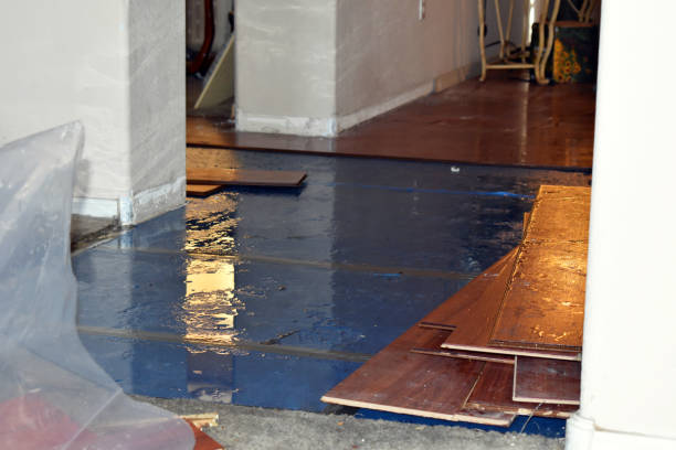 Professional Storm Water Damage Restoration technician working in Canton, OH